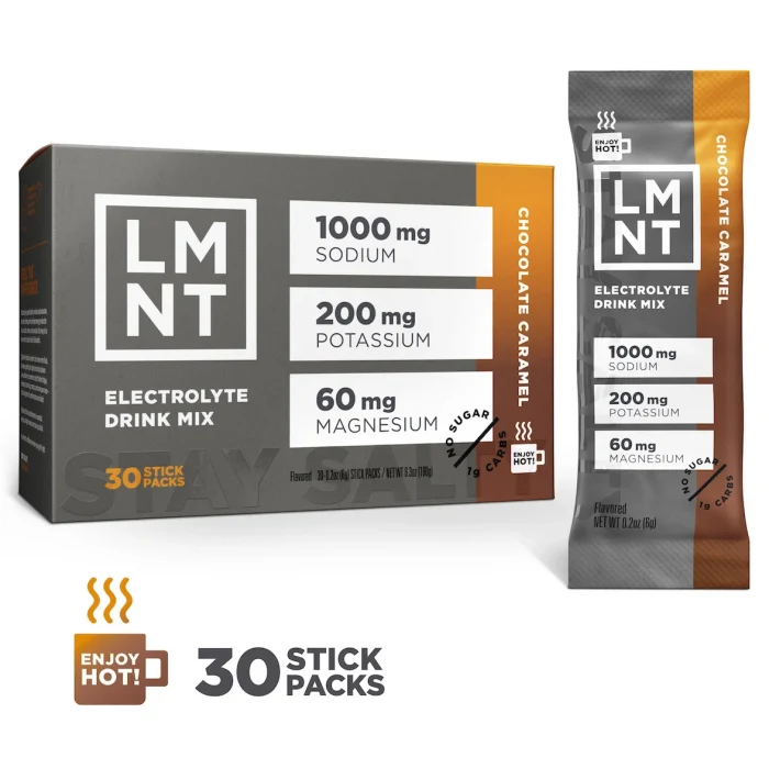 LMNT Zero-Sugar Electrolytes – Chocolate Caramel - Image 2