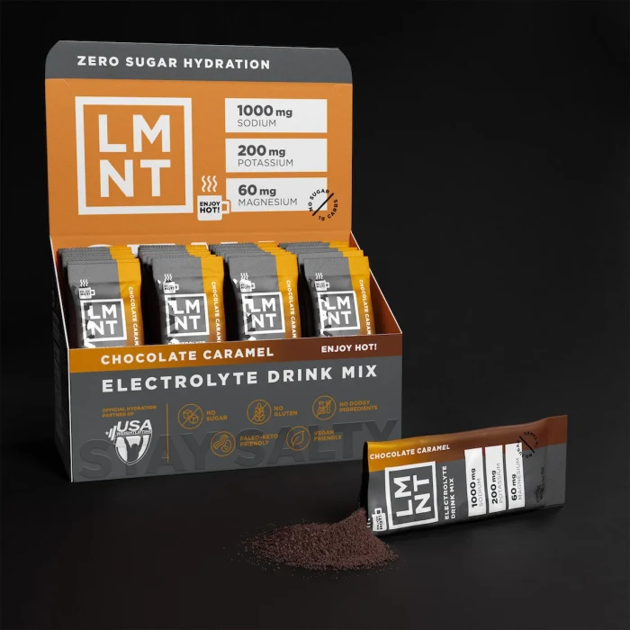 LMNT Zero-Sugar Electrolytes – Chocolate Caramel - Image 5