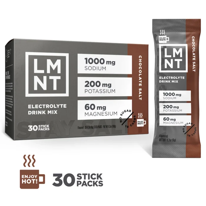 LMNT Zero-Sugar Electrolytes – Chocolate Salt - Image 2