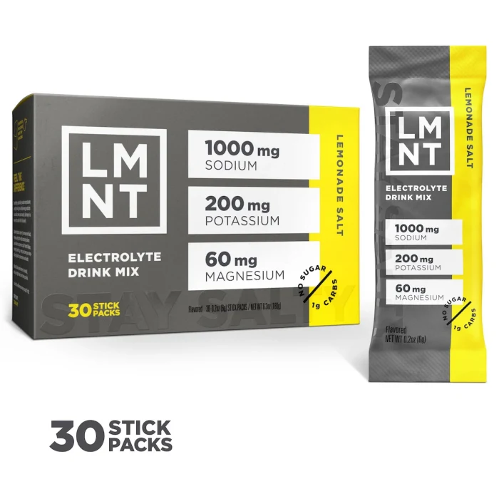 LMNT Zero-Sugar Electrolytes – Lemonade Salt - Image 2