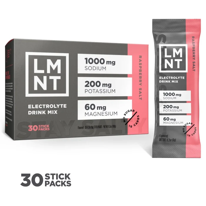 LMNT Zero-Sugar Electrolytes – Raspberry Salt - Image 2