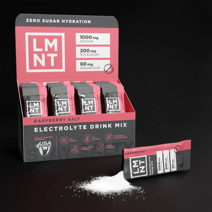LMNT Zero-Sugar Electrolytes – Raspberry Salt - Image 5