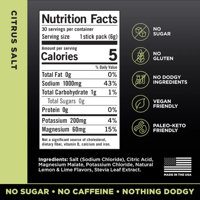 LMNT Zero-Sugar Electrolytes – Citrus Salt - Image 3